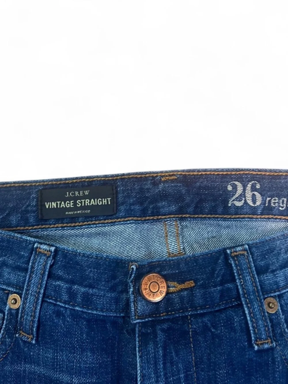 J.Crew Vintage Blue Denim Jeans – Size 26 Regular